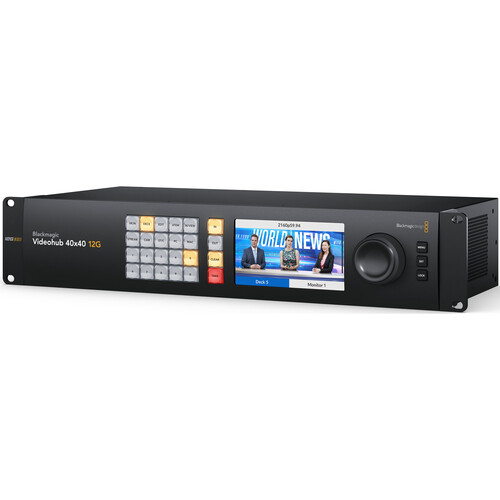 Blackmagic Videohub 40x40 12G Zero-Latency Video Router - Video Routers ...