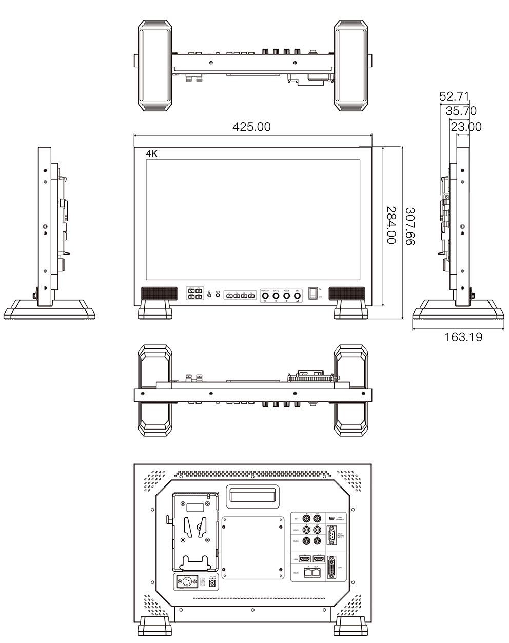 Monitor podglądowy SEETEC FS173-S4K 17.3 cali