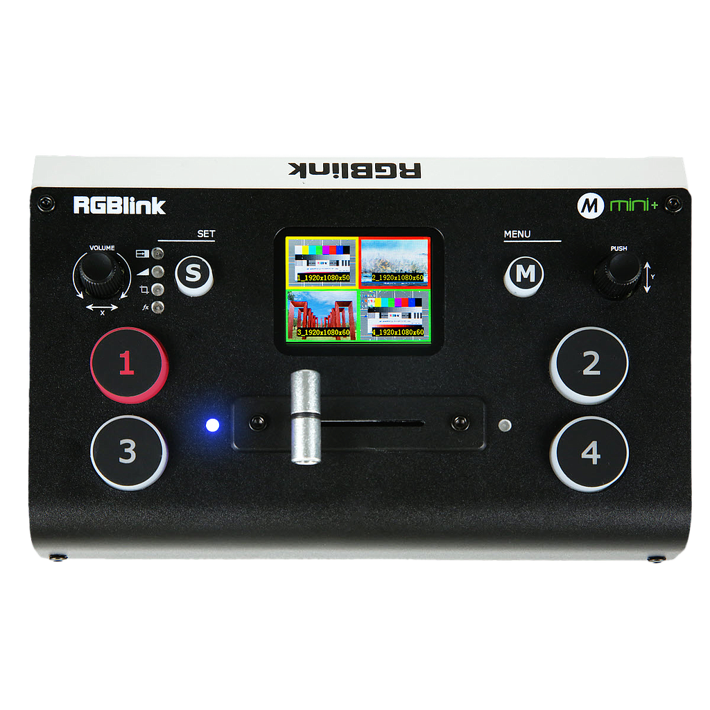 RGBlink Mini+ Multiformat HDMI LiveStreaming Video Mixer with PTZ control and Chroma Keying