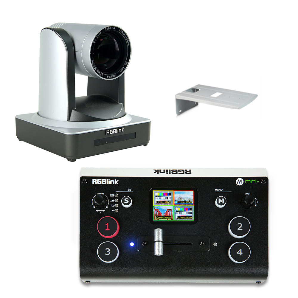 RGBlink PTZ Camera 20x incl. Wall Mount and Mini+ Switcher Cameras