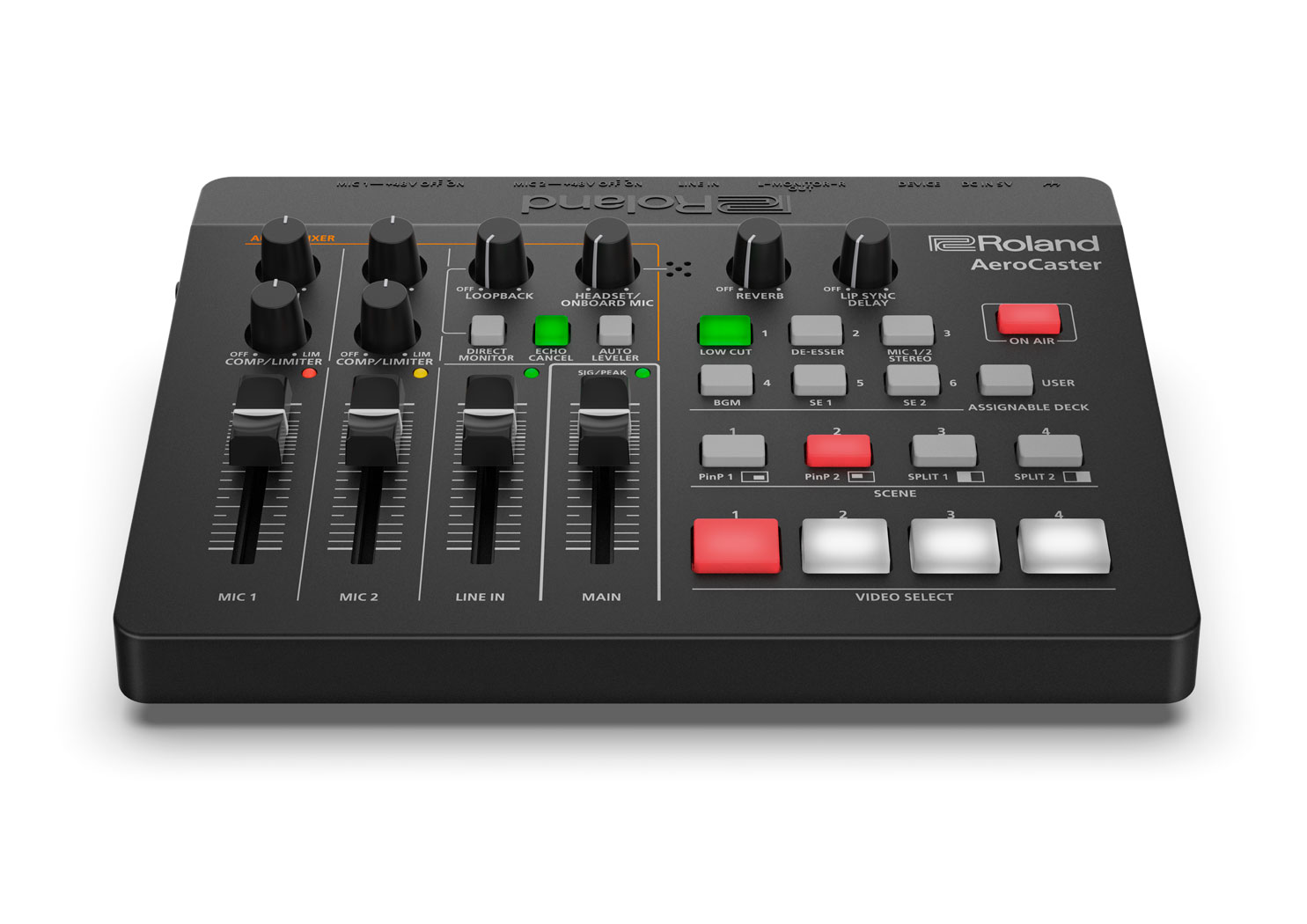 Roland AeroCaster　オーディオミキサー Roland - GO:MIXER PRO-X | Audio Mixer for Smartphones