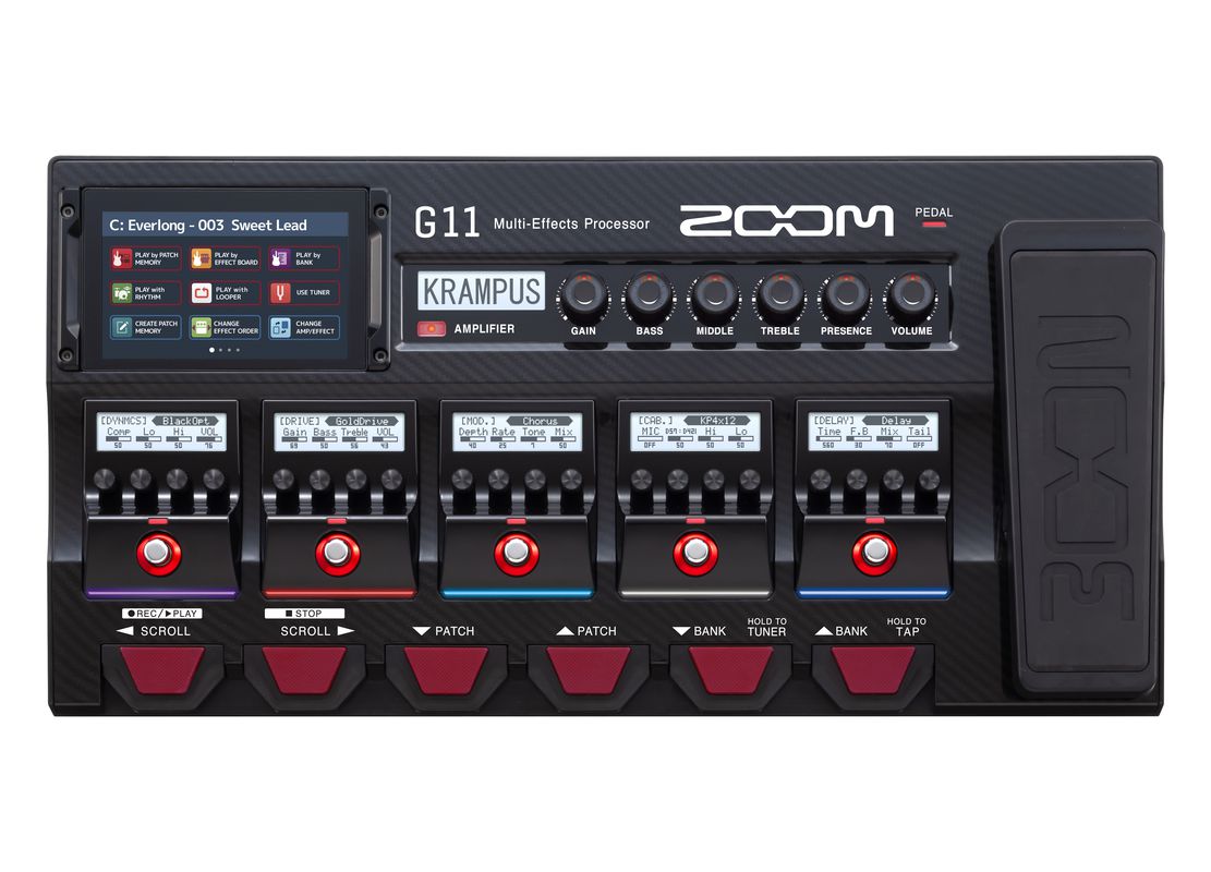Zoom G11 MultiEffects Processor for Guitarists Effect processors