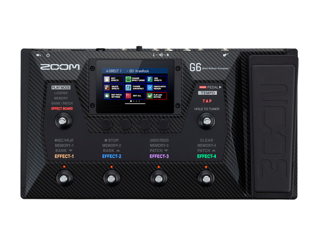 Zoom G6 MultiEffects Processor for Guitarists Effect processors
