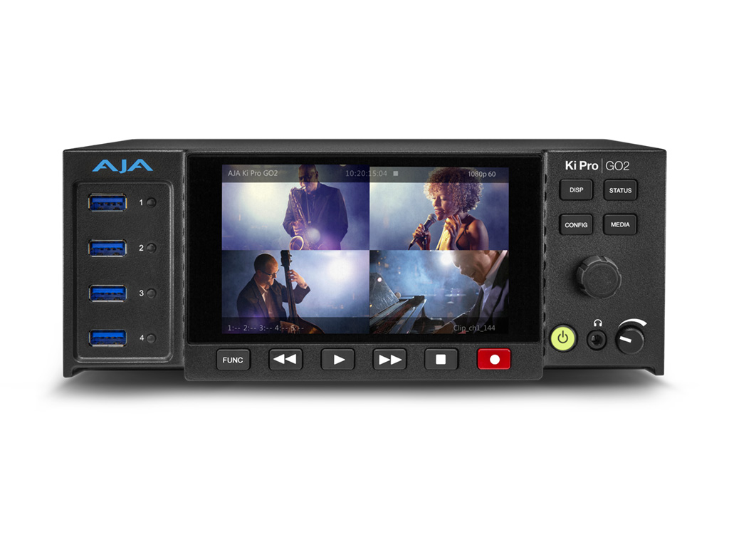 AJA Ki Pro GO2 H.264 Recorder and Player, 4 ch. portable H