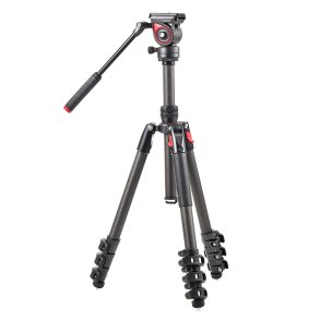 miliboo MB-MUFB-BK Tripod kit (carbon fiber), 55-150 cm, 5 kg load, 2,1 kg net w.