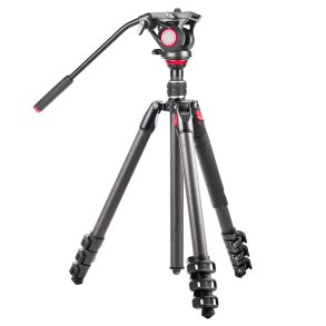 miliboo MB-MTT501CF Kit Tripod kit (carbon fiber), 61-167 cm, 10 kg load, 2,75 kg net w.