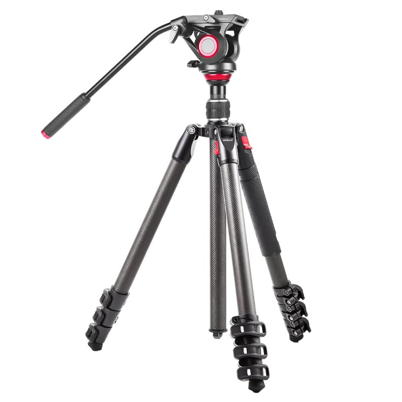 miliboo MB-MTT501CF Kit Tripod kit (carbon fiber), 61-167 cm, 10 kg load, 2,75 kg net w.