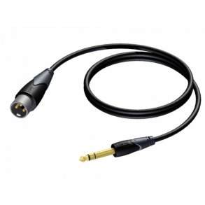 ProCab Audio XLR Male Jack stereo - cable 1,5m