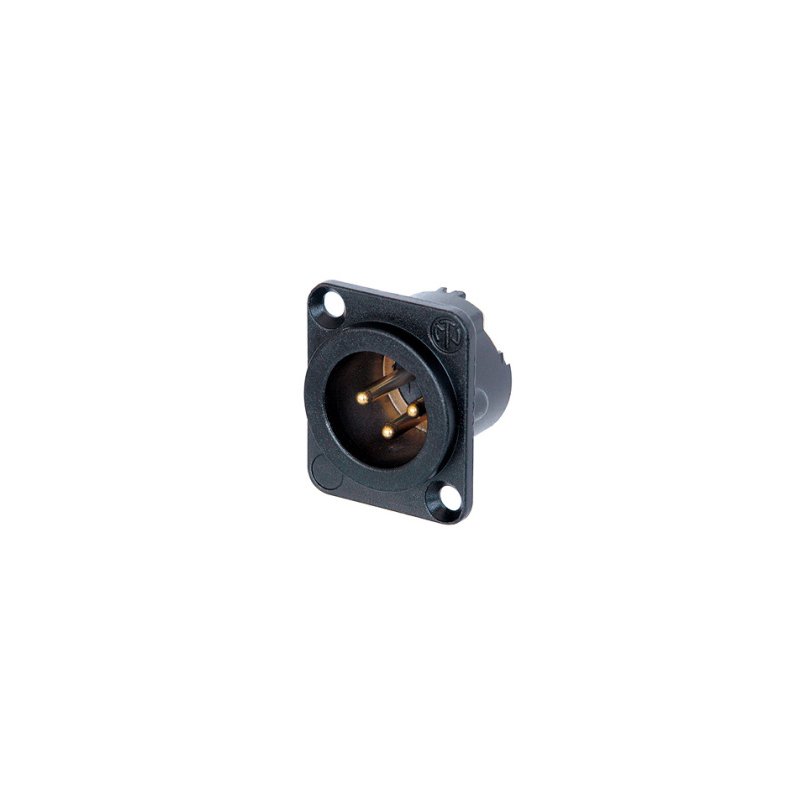Neutrik NC3MDLX-B 3 pole male receptacle for XLR