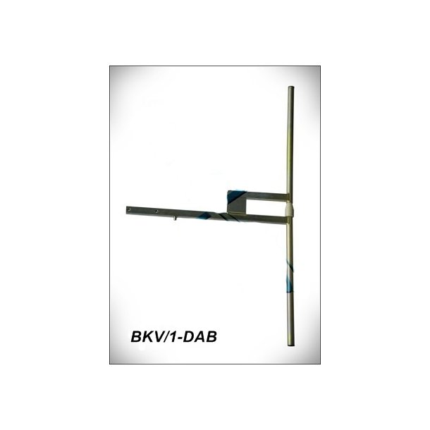 EuroCaster BKV/1N-2 VHF-TV / DAB Dipole, Wide Band, 200-240 MHz, 500W, Aluminum, 2 dB gain, N-Connec