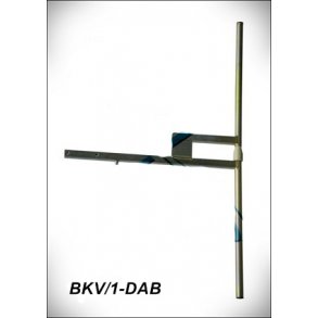 EuroCaster Dipole DAB/VHF-TV Antenna Aluminium (vertical), 200-240 MHz, 1,5kW, 2dBd, 7/16-con.