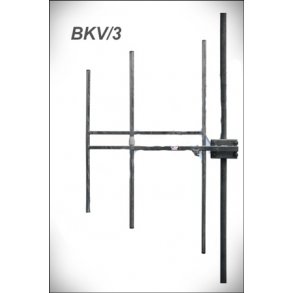 EuroCaster BKV/3M-2 VHF-TV/DAB 3-elem Yagi Antenna, Galvanized Steel, 200-240 MHz, 1,5 kW,5 dB, 7/16