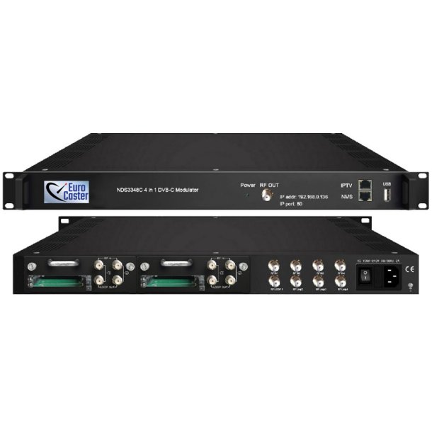 Eurocaster EC-3348C 4 in 1 DVB-C Modulator