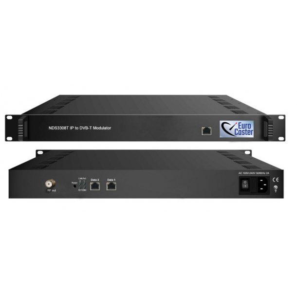 Eurocaster EC-3308T IP to 8xDVB-T Modulator