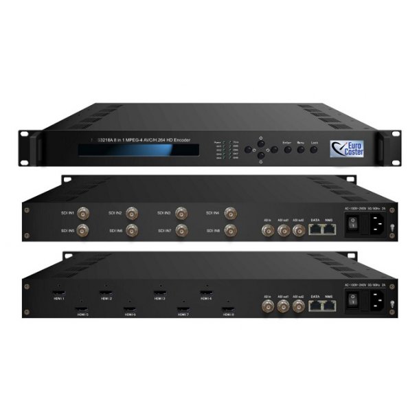 Eurocaster EC-3218A 8 in 1 MPEG-4 AVC/H.264 HD Enc.