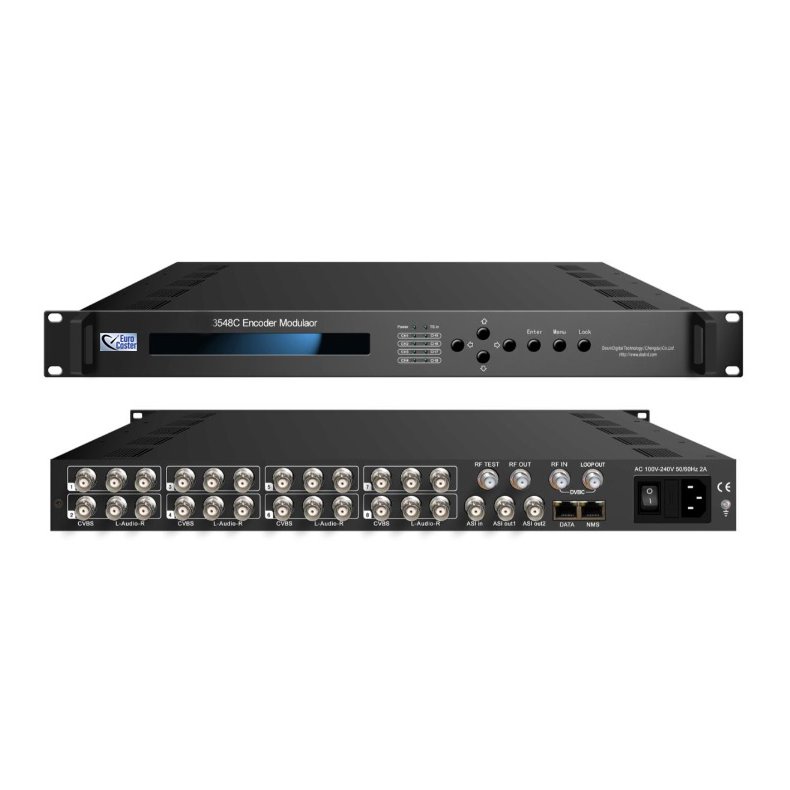 Eurocaster EC3548C 8 in 1 DVB-C Encoder Modulator