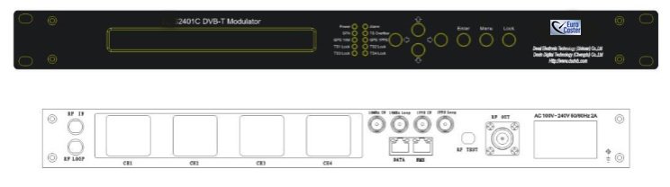 Eurocaster EC-2401C DVB-T Modulator - Digital Head-end equipment ...