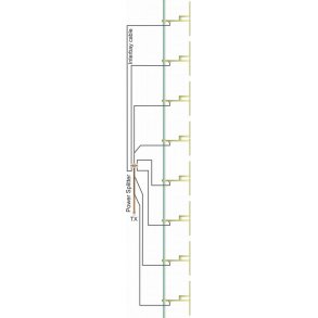 EuroCaster DP6S12 FM 8 Dipole Antennas System Wide Band 15 kw Aluminium