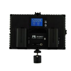 Falcon Eyes Bi-Color LED Lamp Set Dimmable DV-384CT-K2 incl. battery 2 LI-ION batteries (NP-F750) 