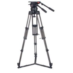 Secced REACH PLUS 4 (CF) KIT - with Two-Stage Carbon Fiber Tripod &amp; Fluid Head, Carbon Fiber