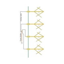 EuroCaster CY2S10 Circular Polarization FM Antenna 15kW Aluminium