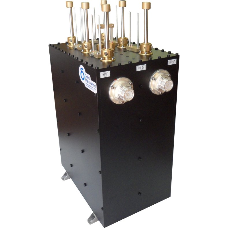 Delta Meccanica 750W DAB/DMB Filter, 6 poles, Tunable, 170-240 MHz, DC block, 7/16" connectors 