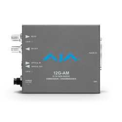 AJA 12G-AM 12G-SDI 8-Channel AES Audio Embedder/Disembedder with Fiber Options