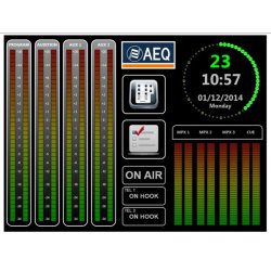 AEQ Capitol IP TT 8 fader Digital Mixing Console - Desktop version