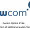 2wcom Option IP-8e: Activation of additional audio channel