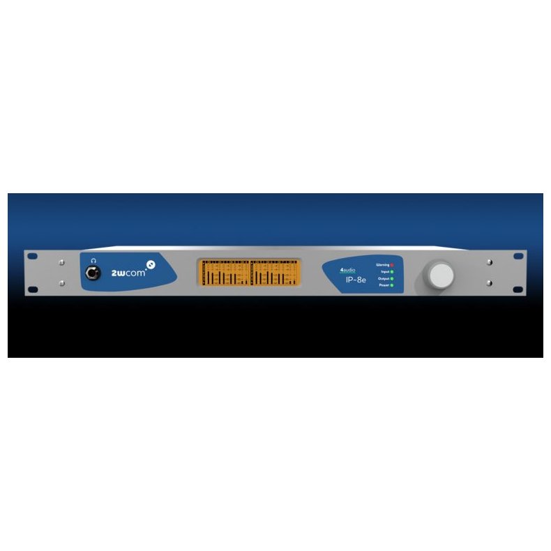 2wcom IP-8e DVB Audio IP / ASI encoder Base with slots for 2x hot plug PSU