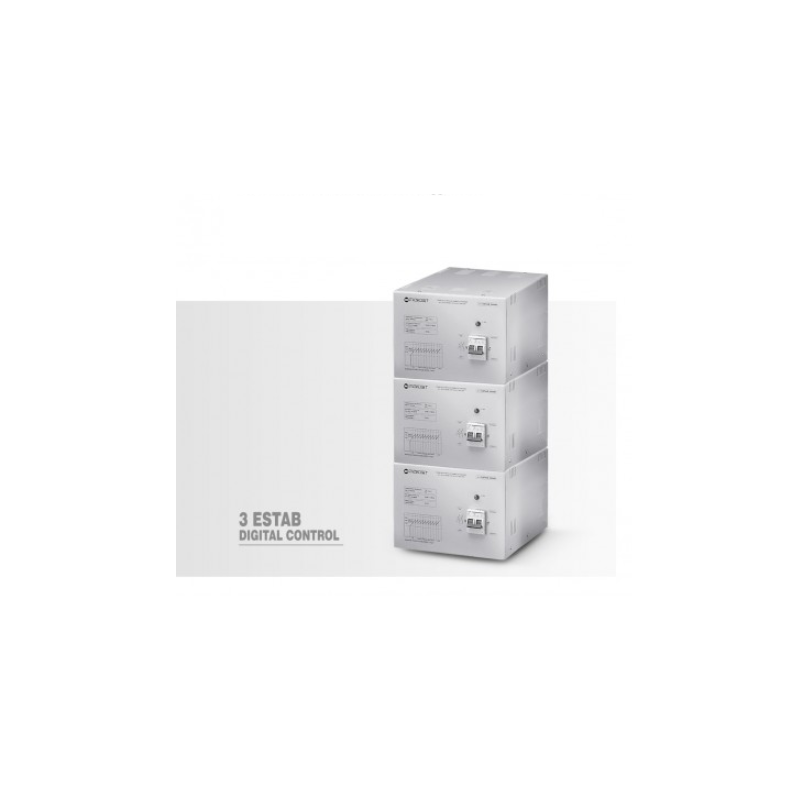 Microset Stabilizer 3 ESTAB 8000 - 3 phases stabilizer, full electronic, 24KVA, Input 400V -27% +23%