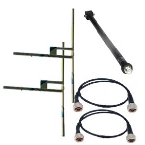 EuroCaster DP2F4 FM 2x Dipole alumiunium Antennas 4 kW 5dB