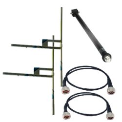 EuroCaster DM2F4 FM Antenna 2 x dipole stainless steel 4 kW