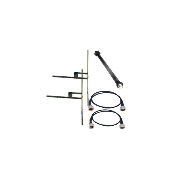EuroCaster DM2F4 FM Antenna 2 x dipole stainless steel 4 kW
