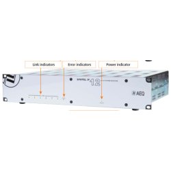 AEQ Systel IP 12 - 12 line IP telephone system on air with Dante, upgradable to 20 lines