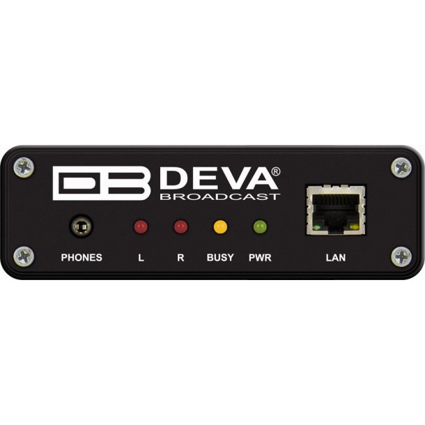 DEVA DB90-RX IP Audio Decoder, HE-AAC (v.1 & 2) and MPEG-1 Layer-3 + PCM