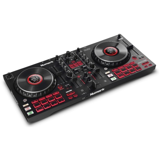 Numark Mixtrack Platinum FX - 4 deck DJ controller - w/ Jog Wheel Display + FX Paddles for Serato DJ