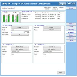 DEVA DB91-TX Compact IP Audio Encoder