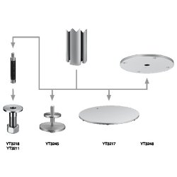 Yellowtec YT3241 m!ka System Pole L 33,3" (84,5cm) aluminium