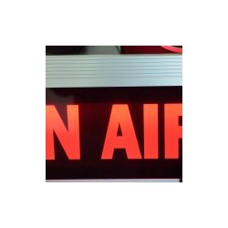 AEV OAL On Air Light, double face, red, dim. 145 x 355 x 15 mm