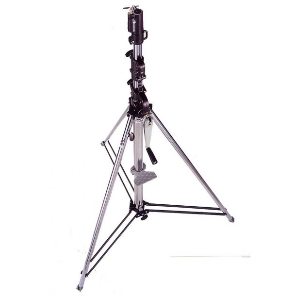 Manfrotto 087NW Geared Wind-Up Stand with Safety Release Cable, Chrome Steel