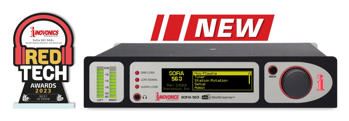 Inovonics 563 SOFIA DAB+ SiteStreamer+ DSP-based remote monitor ...