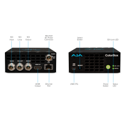 AJA ColorBox In-line HDR/SDR Algorithmic and LUT Color Transforms