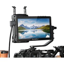 Feelworld F5 PRO-V4 6" Touch Screen DSLR Camera Field Monitor 3D LUT 4K HDMI Input Output Tilt Arm Power
