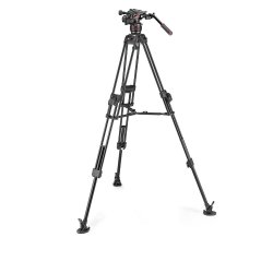 Manfrotto Stativkit video Nitrotech 608 + 645 Fast Twin MS Aluminium