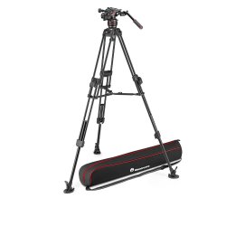Manfrotto Stativkit video Nitrotech 608 + 645 Fast Twin MS Aluminium