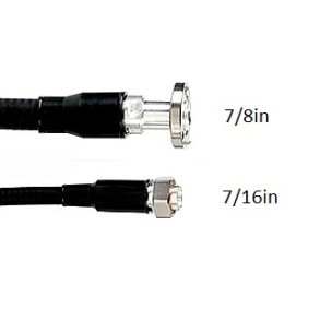 Feeder cable Cellflex 7/8in, 100m, Connector 7/16 and 7/8 with inner