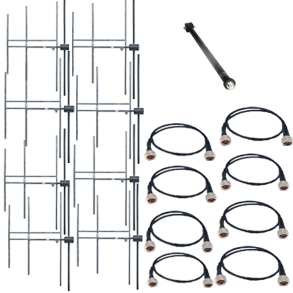 Eurocaster YM8S15 FM antenna system 8 Yagi 3 elem. WB, gain 14dBd, power 15KW, conn. In 1+5/8