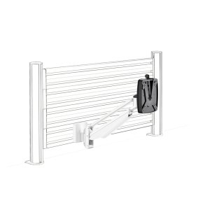 NOVUS Clu I SW, with organisation wall mount, white