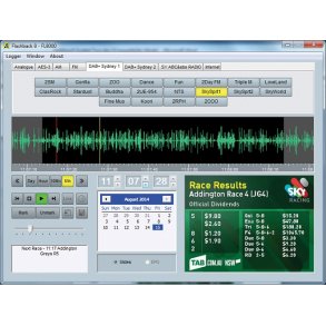 Sonifex PC-FLS8 Flashlog 8 Multiple Channel Logger - AM, FM, DAB+ & IP Streams Software Only
